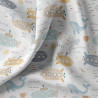 Printed Cotton AHOY White / Blue